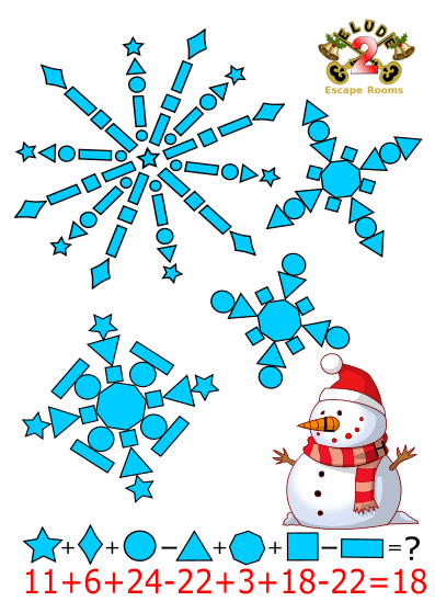 2- Snowman's Snowflakes- ANSWER