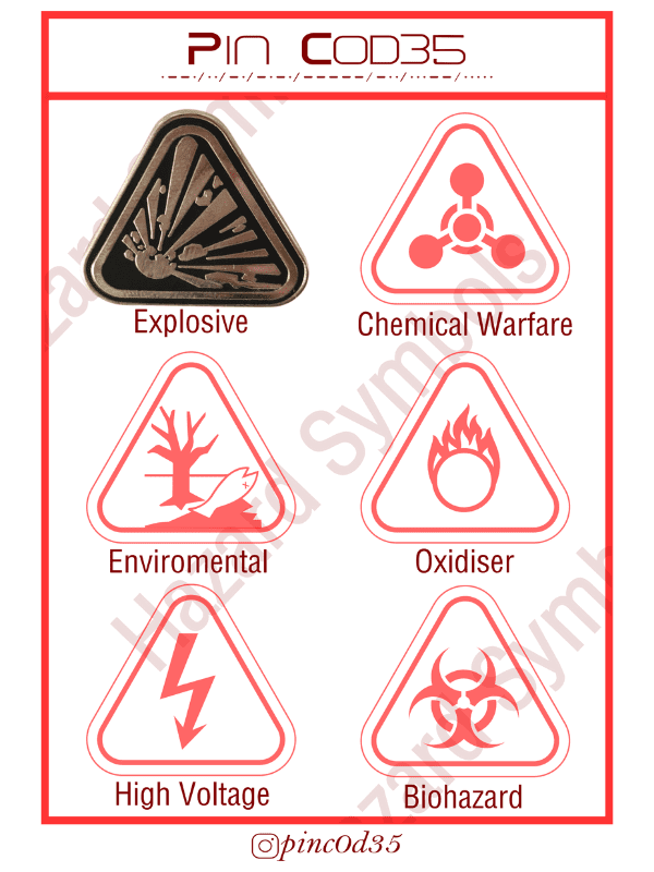 Enamel Pin - Explosive Symbol