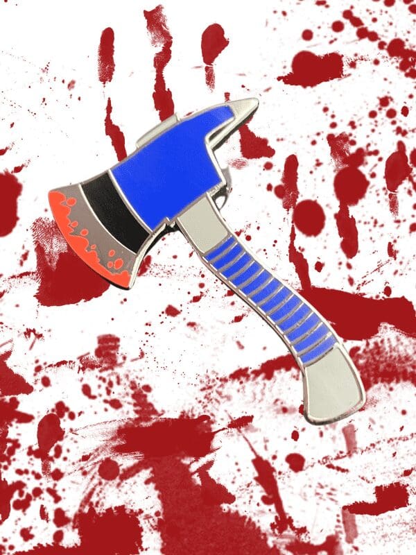 Enamel Pin - Axe with Blood