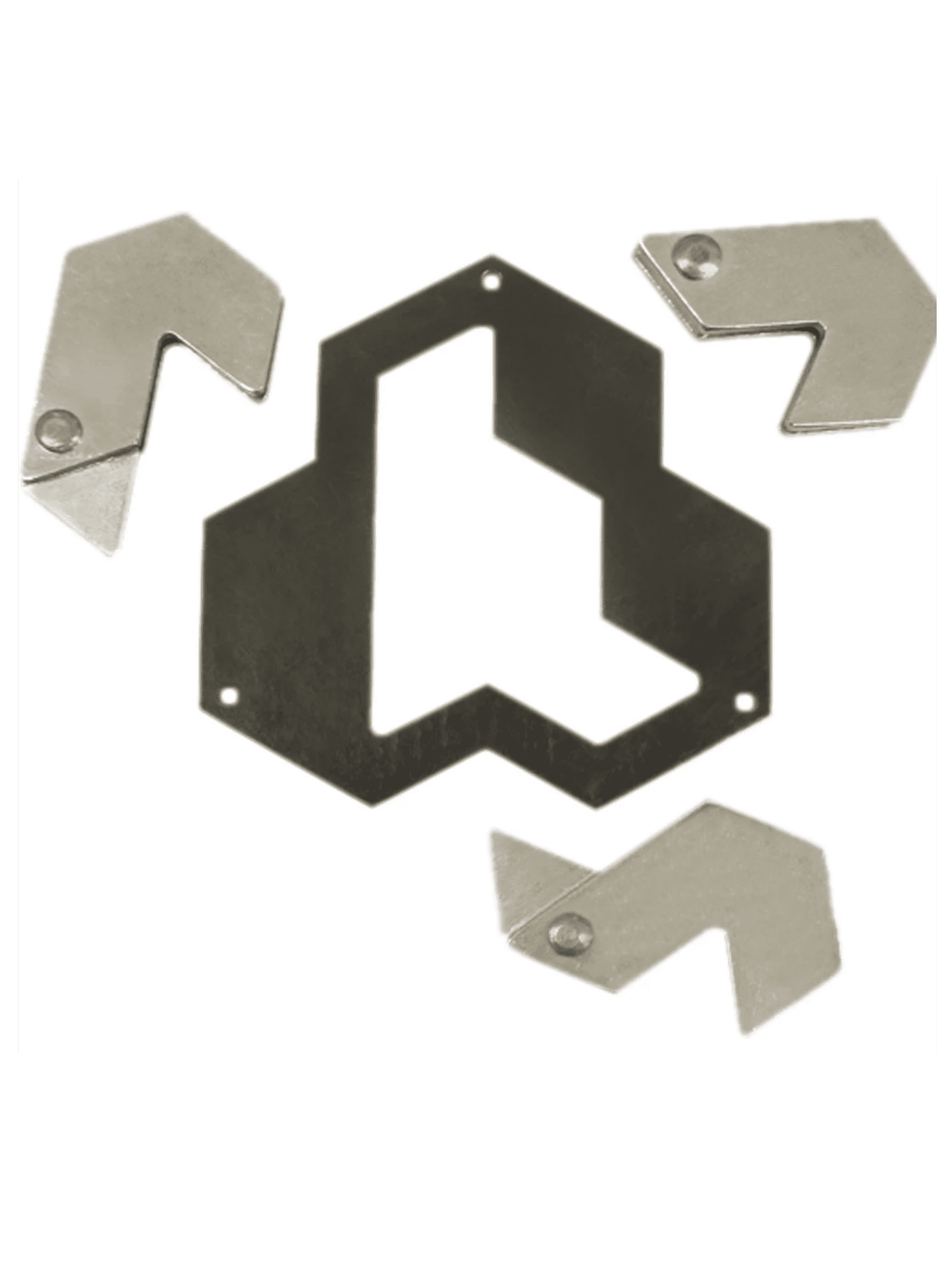 Metal Cast Puzzle - Hexagon