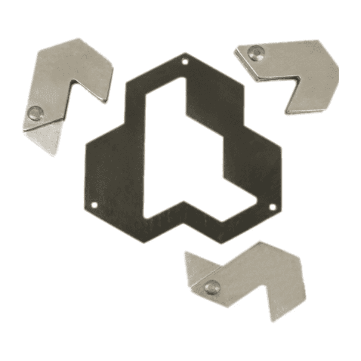 Metal Cast Puzzle - Hexagon