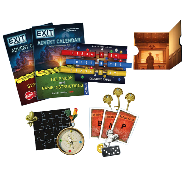 Exit Advent Calendar Hunt For The Golden Book Escape Rooms by ELUDE