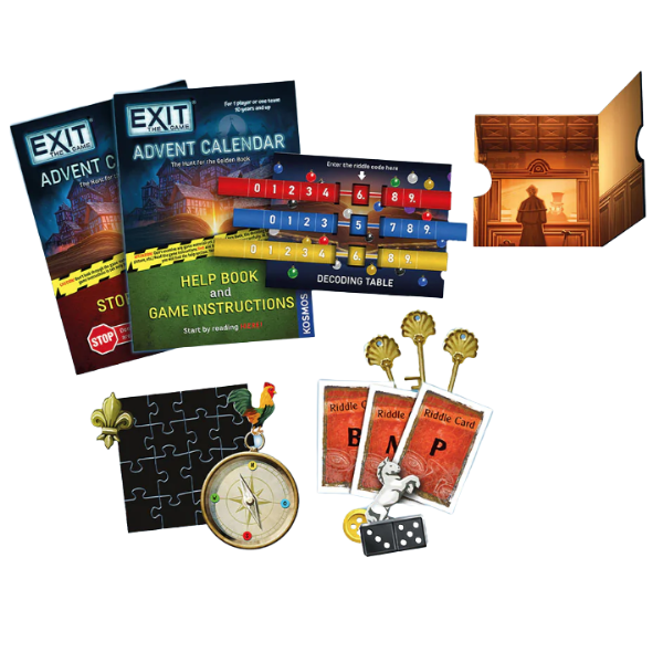Exit Advent Calendar Hunt For The Golden Book Escape Rooms By ELUDE