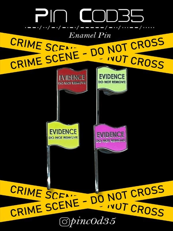 Enamel Pin - Evidence Flags set of 4