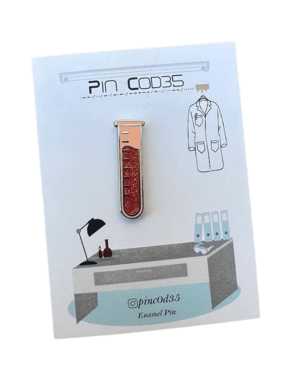 Enamel Pin - Glitter Test Tube