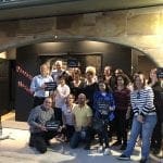 The Ecco Shoes Team Celebrating their Escape