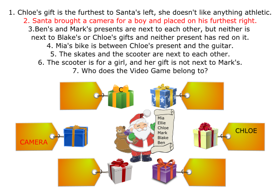 Puzzle 4a - santas presents