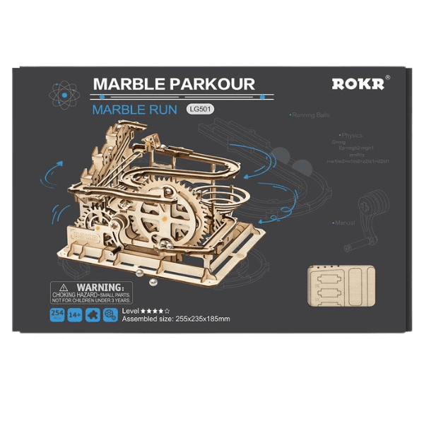 ROKR 3D Wooden Puzzle Marble Run | Marble Parkour