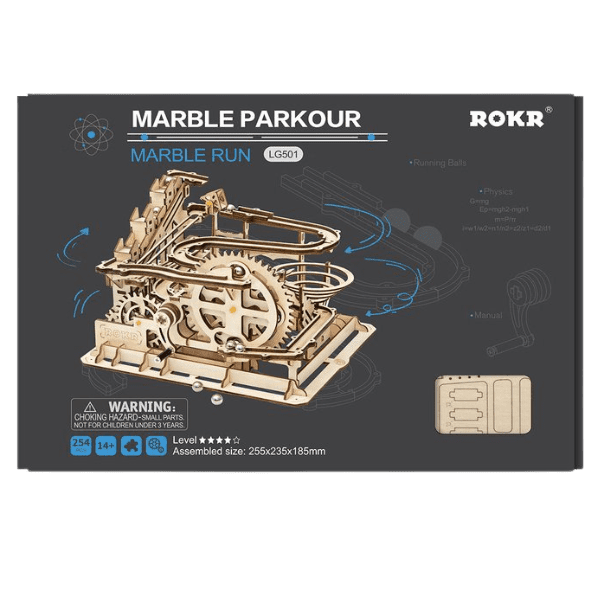 ROKR 3D Wooden Puzzle Marble Run | Marble Parkour LG501