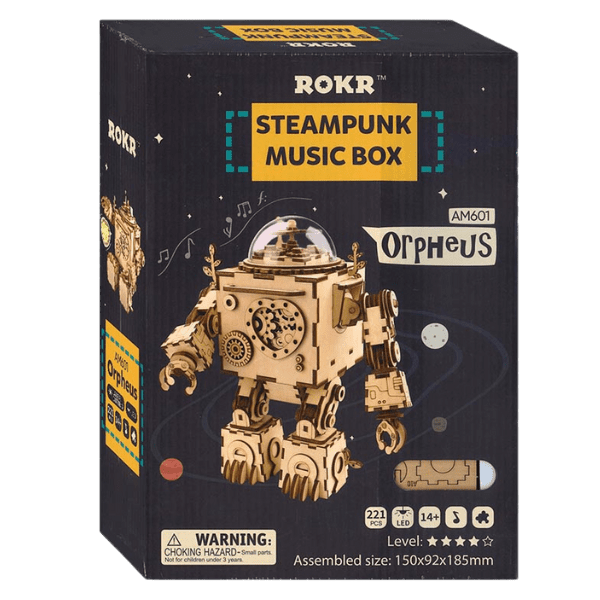 ROKR Orpheus DIY Music Box 3D Wooden Puzzle AM601D