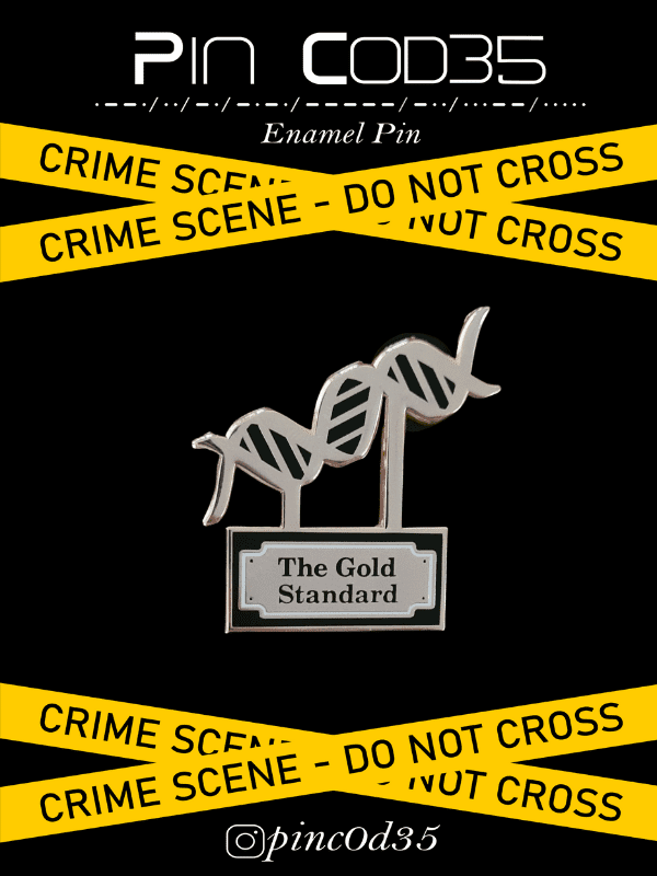 Enamel Pin - DNA The Gold Standard