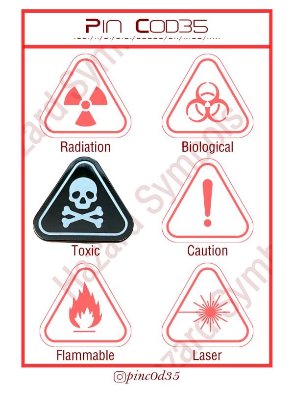 Enamel Pin - Toxic Symbol