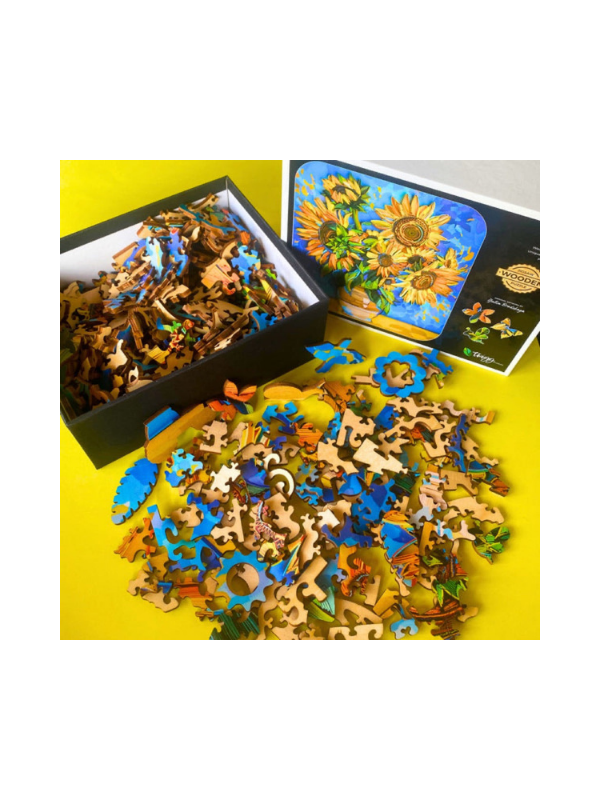 Twigg Sunflowers 410pc Wooden Jigsaw Puzzle