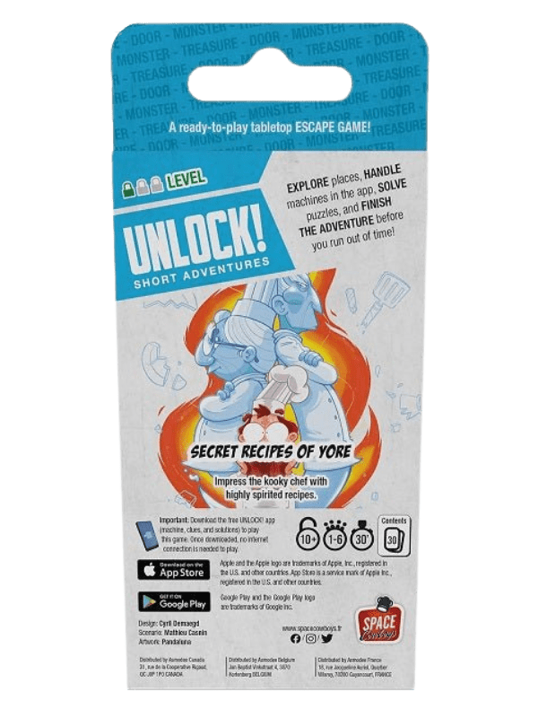 Unlock- Short Adventures - Secret Recipes of Yore