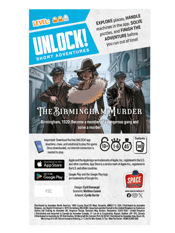Unlock- Short Adventures - The Birmingham Murder