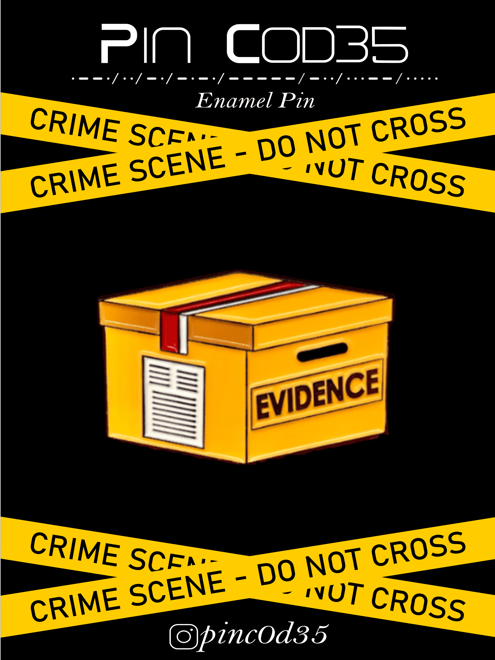 Enamel Pin - Evidence Box