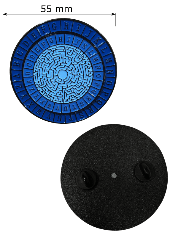 Enamel Pin - Spinning Decipher Wheel
