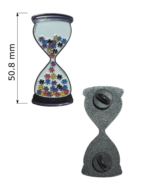 Enamel Pin - Puzzle Hourglass