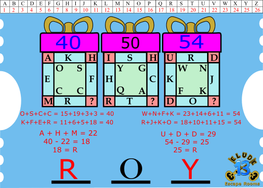puzzle 13_Present puzzle_Solution