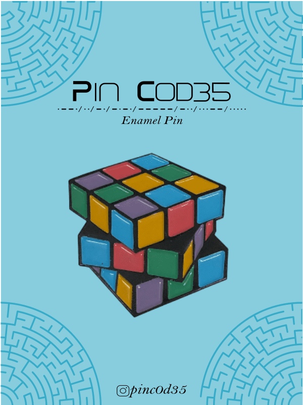Enamel Pin - Puzzle Cube